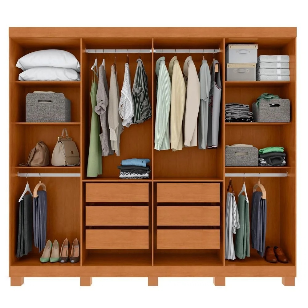 Guarda-Roupa 8081021– 08 portas Amendôa Clean - Imagem 3